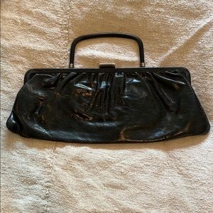 Hobo International black clutch with handle